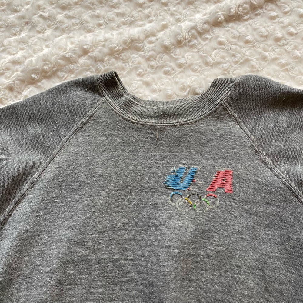 Vintage Levi's USA Olympics Grey Crew Sweatshirt